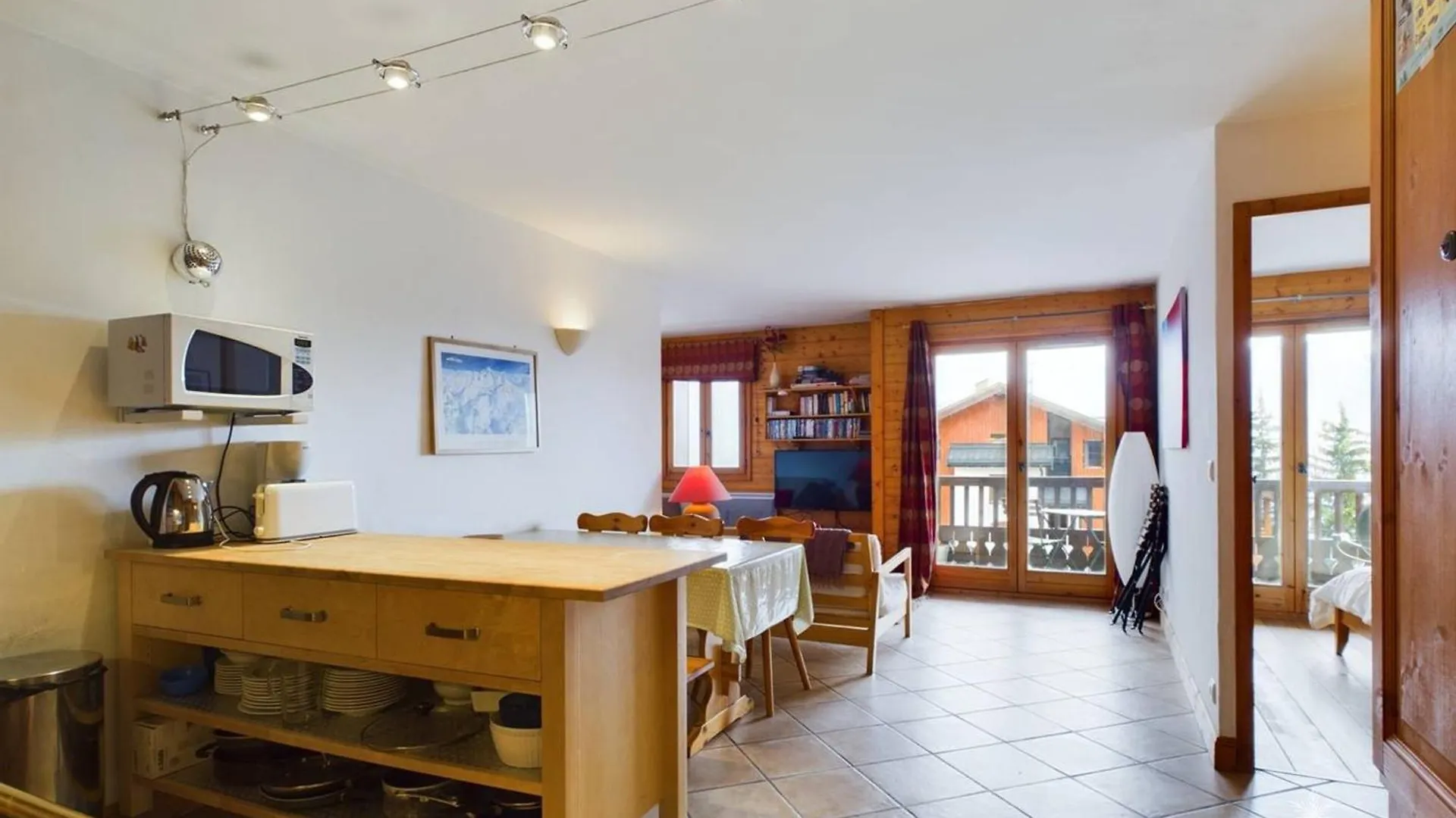 Charmant 3 Pieces Au Centre Station Avec Balcon, Parking Et Wifi Gratuit - Fr-1-398-579 Montvalezan